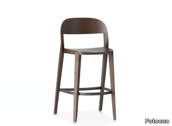 MINIMA 949/S - High ash stool with back _ Potocco