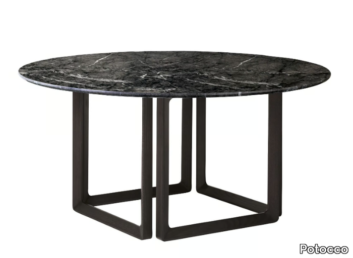 OPUS 893/TC - Round marble table _ Potocco