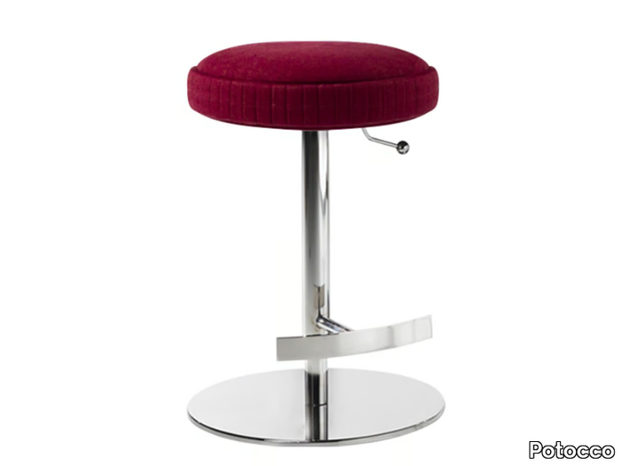 PLISSÉ 929/S-GAS - Swivel fabric stool with gas lift _ Potocco