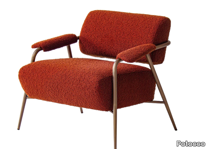 STAY 909/PL - Fabric armchair with armrests _ Potocco