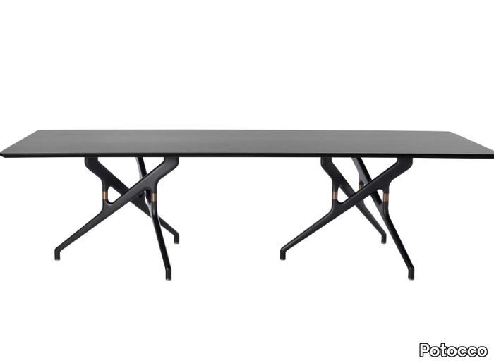 TORSO 837/TR - Rectangular ash dining table _ Potocco