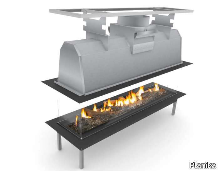 SINATRA LFRB - Gas central fireplace _ Planika