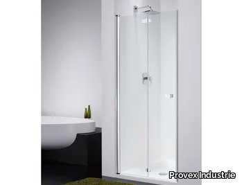 COMBI CF - Glass shower cabin with folding door _ Provex Industrie