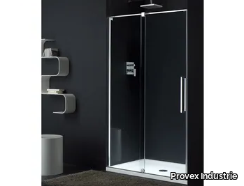 S-LITE SN - Glass shower cabin with sliding door _ Provex Industrie