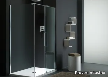 S-LITE SN + SW - Glass shower cabin with sliding door _ Provex Industrie