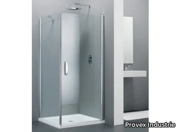 ELEGANCE TE + WE - Corner glass shower cabin _ Provex Industrie