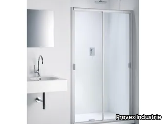 CLASSIC NC - Glass shower cabin with sliding door _ Provex Industrie