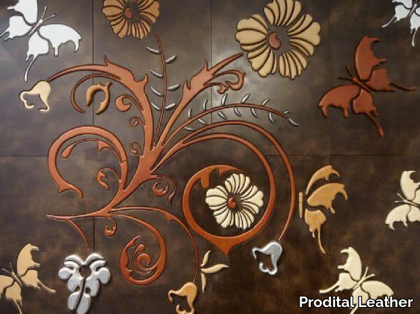 BUTTERFLOWER - Leather 3D Wall Cladding _ Prodital Leather