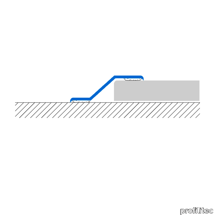 VARIOTEC DK Transition trims to be used after flooring installation between 7mm and 16mm (9/32" to 5/8")