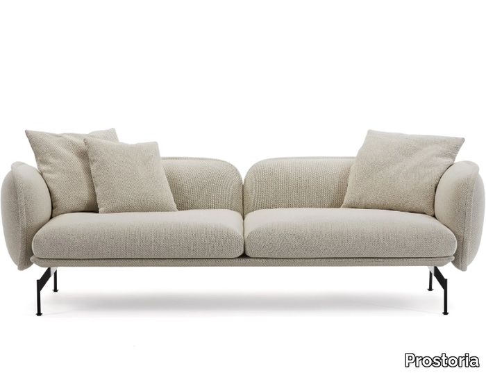 ECHO - 3 seater fabric sofa with removable cover _ Prostoria