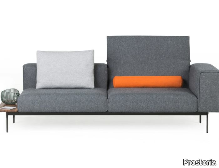 CONVERT - Sectional sofa with integrated magazine rack with headrest _ Prostoria