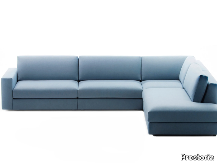 CLASSIC - Fabric sofa with chaise longue _ Prostoria