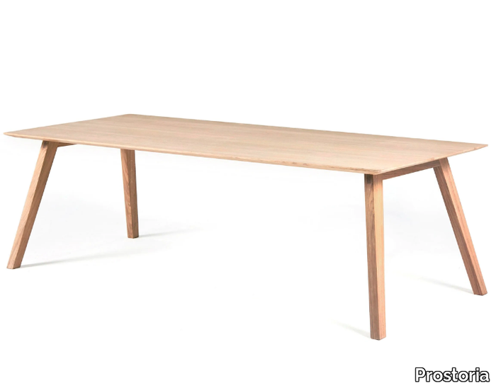 MONK - Rectangular solid wood table _ Prostoria