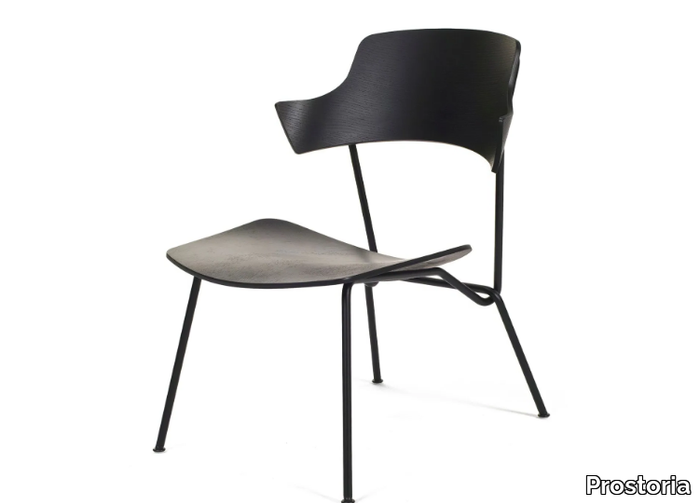 STRAIN - Plywood easy chair with armrests _ Prostoria