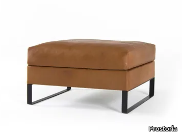 ELEGANCE - Rectangular leather pouf _ Prostoria