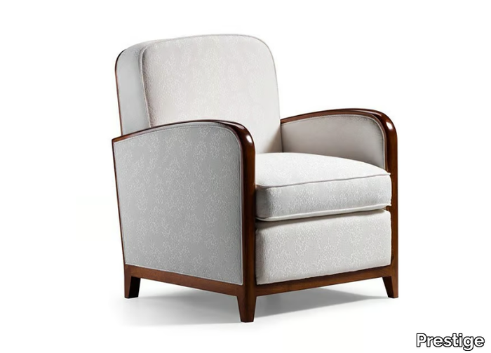 CAPRICCI - Upholstered fabric armchair with armrests _ Prestige