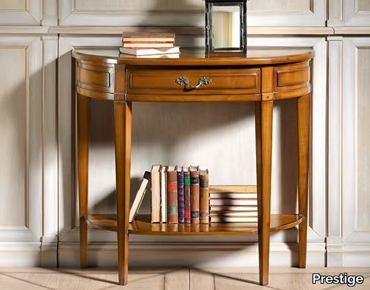 CAPRICCI - Demilune cherry wood console table _ Prestige