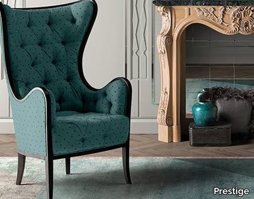 CAPRICCI - Tufted fabric armchair _ Prestige