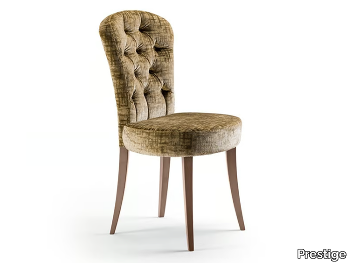 GRAN DUCA - Tufted upholstered fabric chair _ Prestige