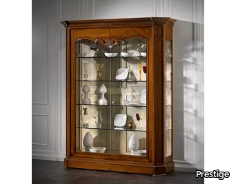 CAPRICCI - Wood and glass display cabinet _ Prestige