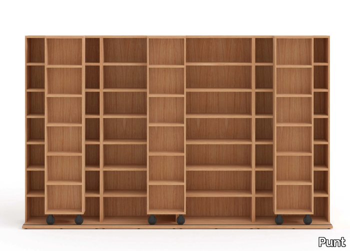 LITERATURA CLASSIC - Open wooden bookcase _ Punt