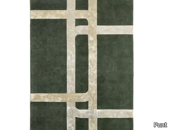 STOCKHOLM - Rectangular wool rug with geometric shapes _ Punt