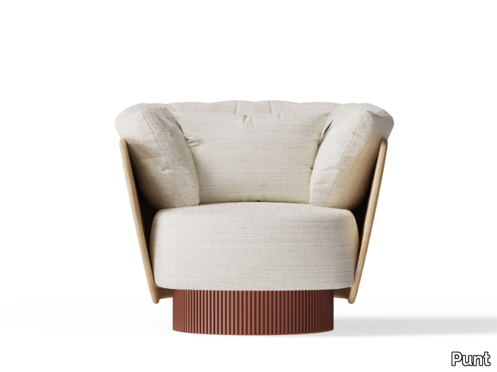 DUNE - Swivel fabric easy chair _ Punt