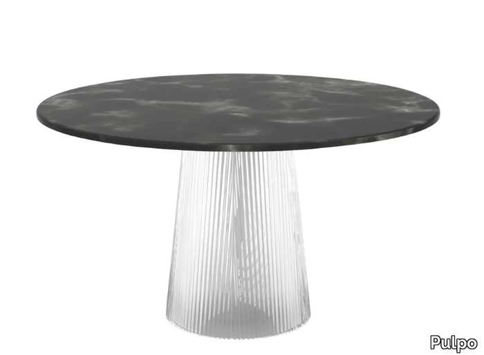 BENT - Round marble table _ Pulpo