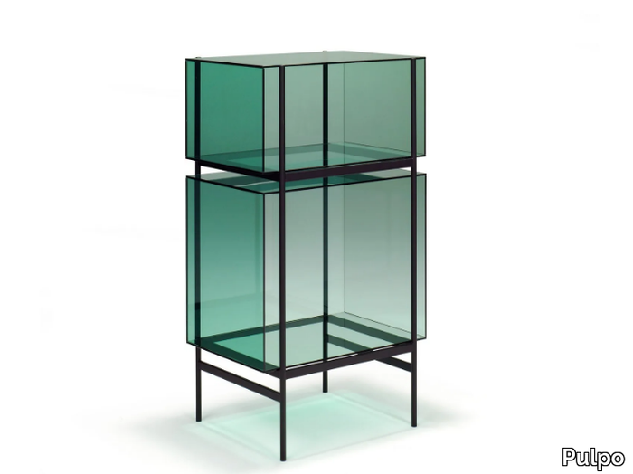 LYN SMALL - Glass and steel display cabinet _ Pulpo