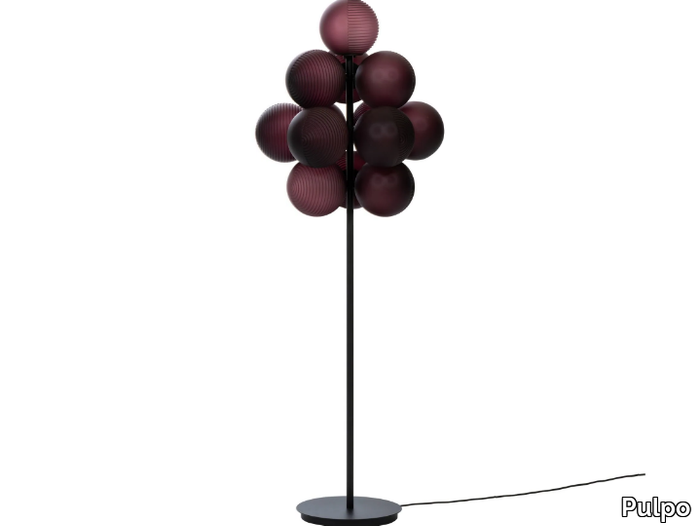 STELLAR GRAPE BIG - Blown glass floor lamp _ Pulpo