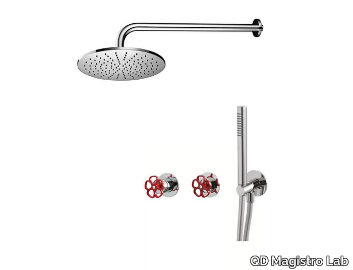 FLORA 636230F - Shower set with overhead shower _ QD Magistro Lab