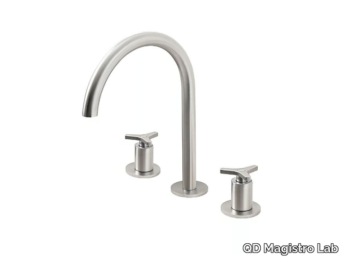 TOMEO 6310036T - Countertop single handle 3 hole washbasin mixer _ QD Magistro Lab