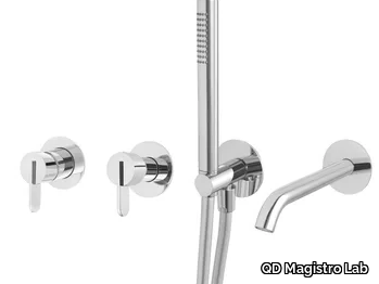 SWING 5970502 - Recessed 4 hole shower mixer with hand shower _ QD Magistro Lab