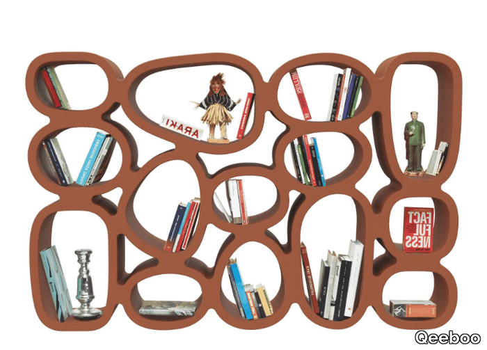 KOIBUCHI - Freestanding double-sided polyethylene bookcase _ Qeeboo