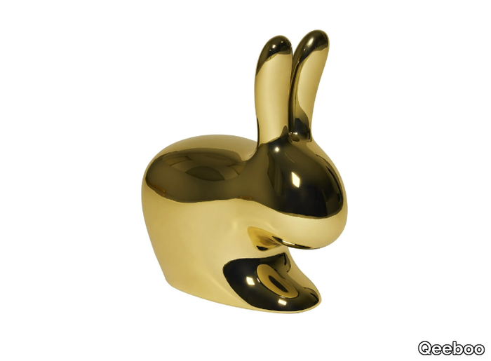 RABBIT METAL BABY - Polyethylene kids chair _ Qeeboo