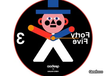 MR. WALLY - Wall-mounted ceramic clock _ Qeeboo