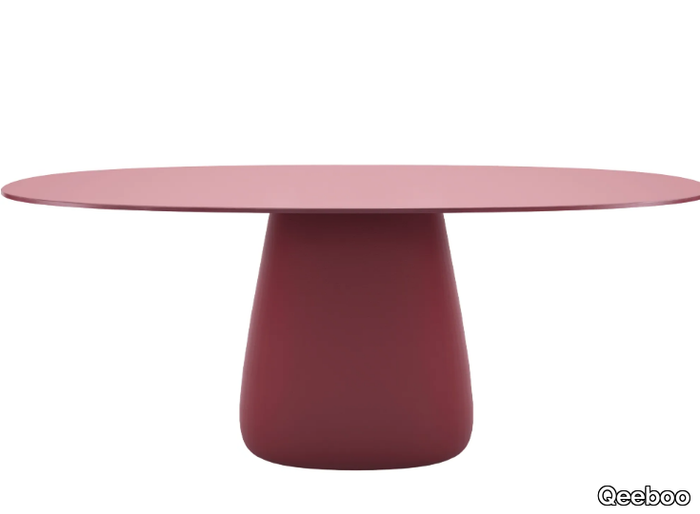 COBBLE - Oval HPL garden table _ Qeeboo