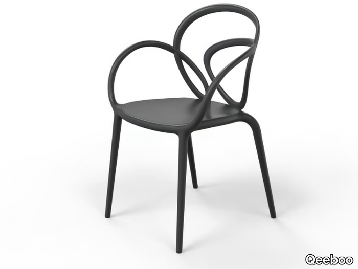 LOOP - Stackable polypropylene garden chair _ Qeeboo