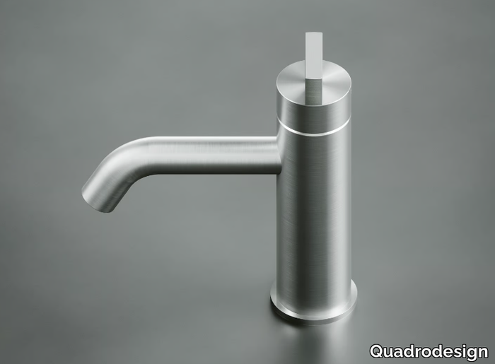 Q. 18 01 - Countertop stainless steel washbasin mixer _ Quadrodesign