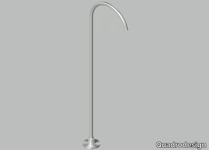 BV4210 - Floor standing stainless steel sink spout _ Quadrodesign