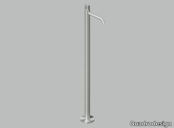 MODO 17 05T - Floor standing stainless steel washbasin mixer _ Quadrodesign