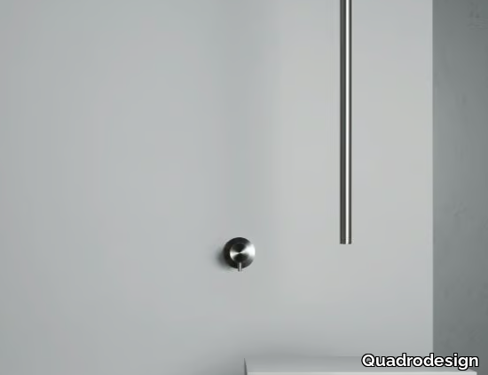 SOURCE 12 31.00 - Ceiling mounted stainless steel washbasin mixer _ Quadrodesign