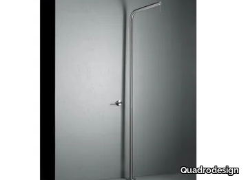 LEVO CD015 - Floor standing stainless steel shower panel _ Quadrodesign