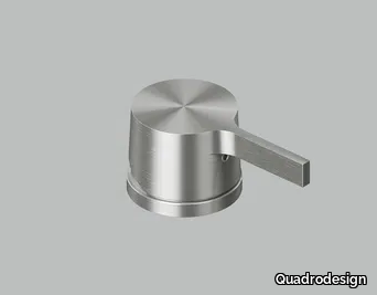 VOLCANO 36 52.00 - Deck-mounted stainless steel remote control tap _ Quadrodesign