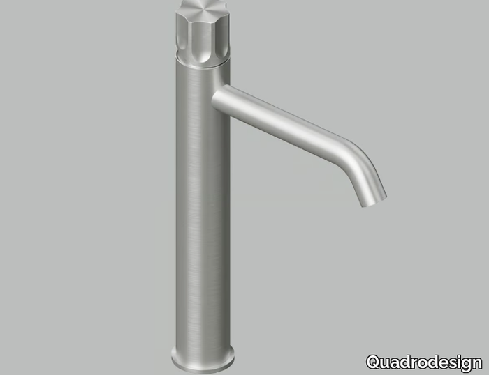 MODO 17 02T - Countertop stainless steel washbasin mixer _ Quadrodesign