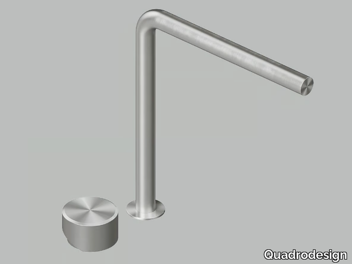 STEREO 16 32T - Countertop stainless steel washbasin mixer _ Quadrodesign