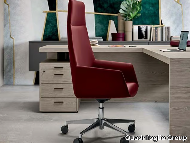 DUNE - Swivel executive chair with castors _ Quadrifoglio Group