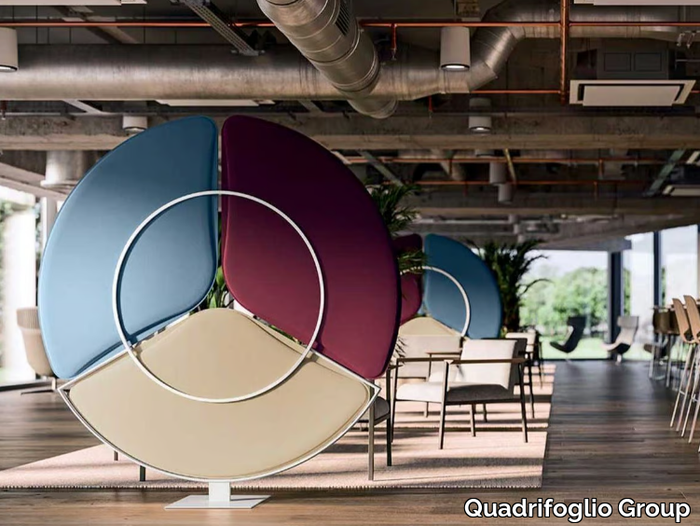 FLOOR PETAL - Sound absorbing freestanding office screen _ Quadrifoglio Group