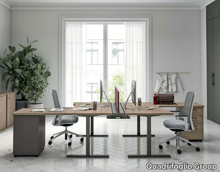 IDEA+ TUBE - Sectional workstation desk _ Quadrifoglio Group