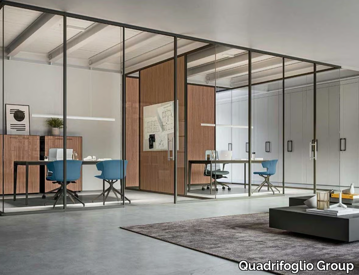 M3 - Glass office partition _ Quadrifoglio Group